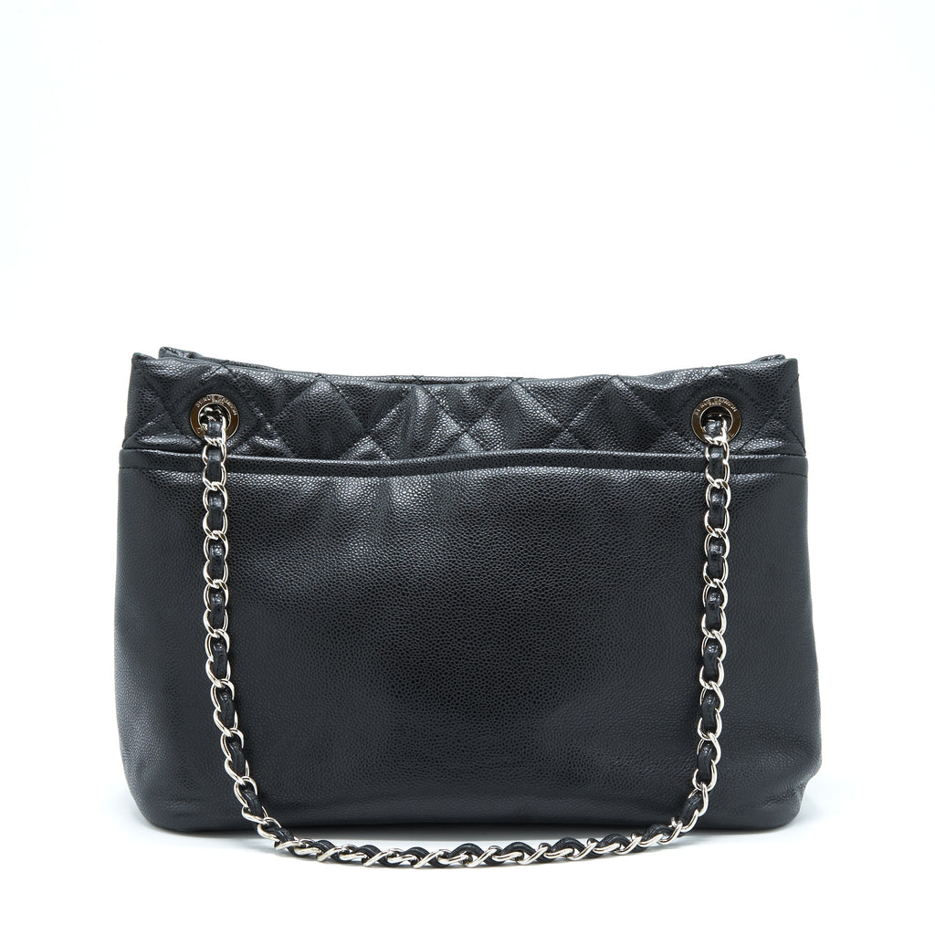 chanel-timeless-soft-shopper-tote-caviar-black-shw