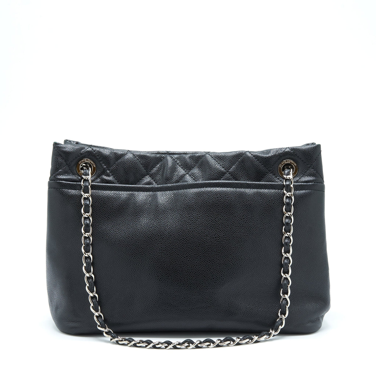 chanel-timeless-soft-shopper-tote-caviar-black-shw