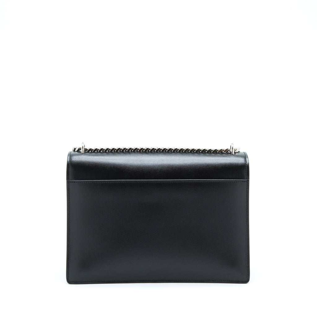 saint-laurent-ysl-medium-sunset-bag-calfskin-black-shw