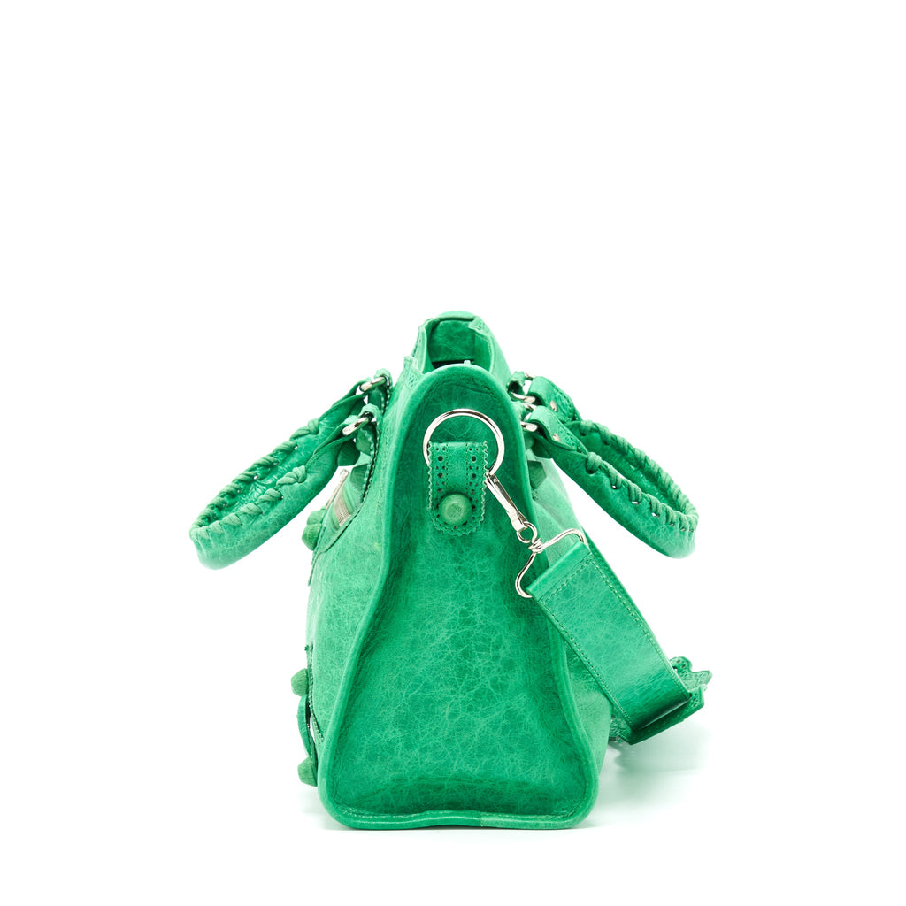 balenciaga-lace-city-bag-green-shw