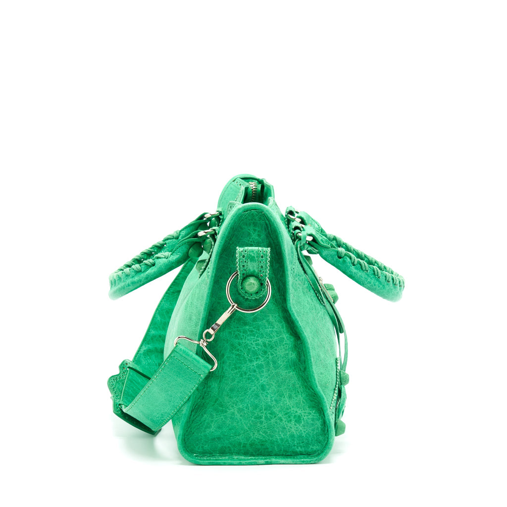 balenciaga-lace-city-bag-green-shw