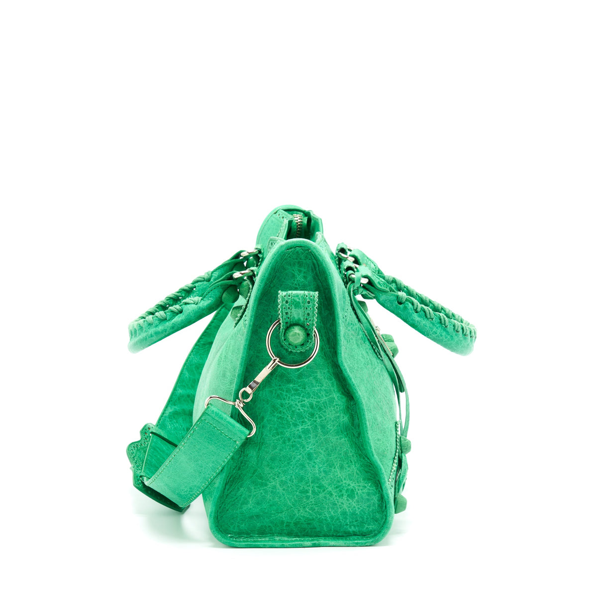 balenciaga-lace-city-bag-green-shw