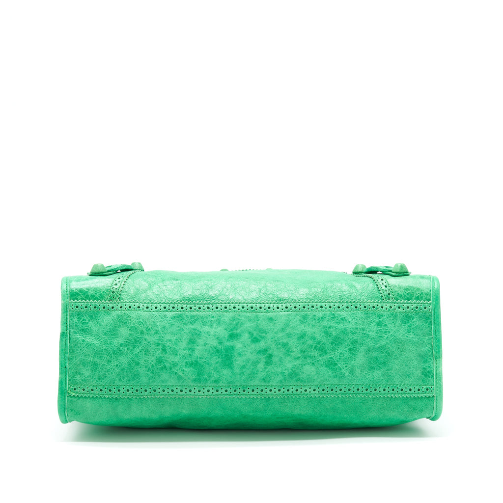 balenciaga-lace-city-bag-green-shw
