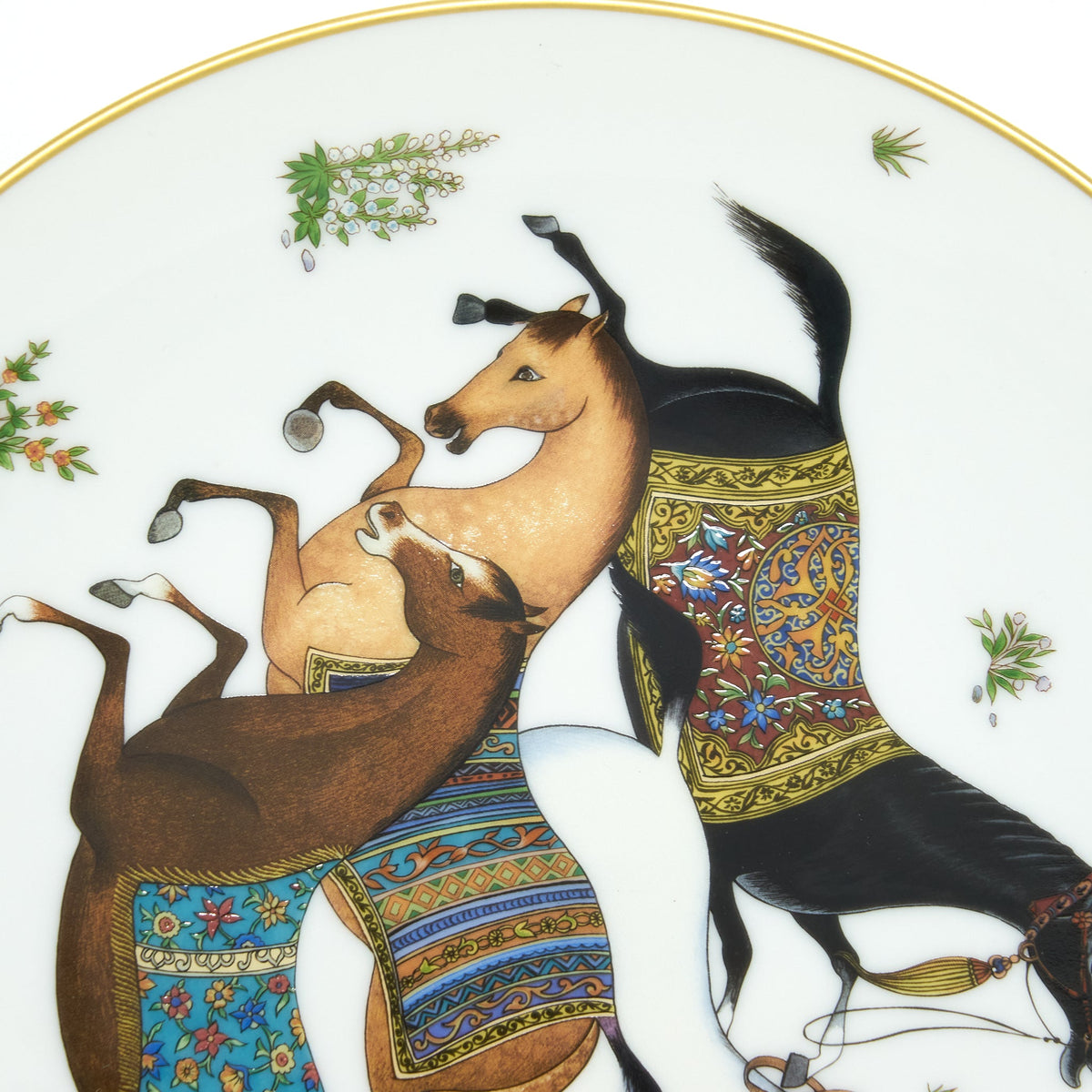 hermes-a-cheval-d-dessert-plate-sell-in-a-set
