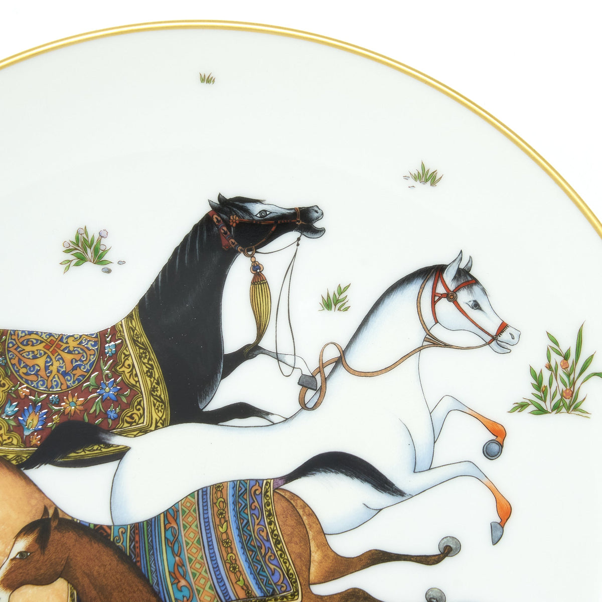 hermes-a-cheval-d-dessert-plate-sell-in-a-set