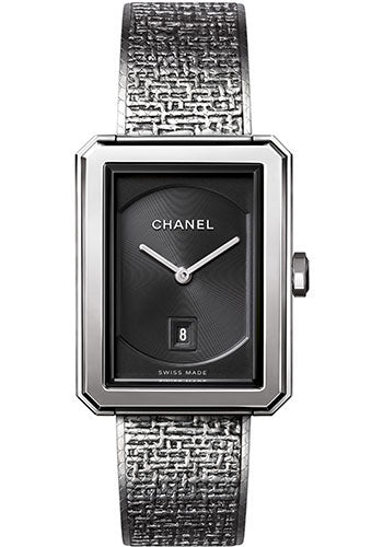 chanel-boyafriend-tweed-quartz-watch-medium-steel-case-black-dial-steel-bracelet-h4878