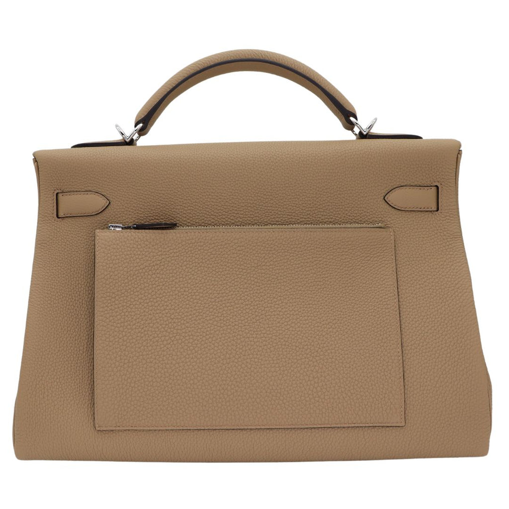 Hermes Kelly Maxi 42 Beige Marfa Togo SHW