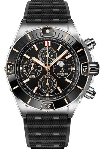 breitling-super-chronomat-44-four-year-calendar-watch-steel-and-18k-red-gold-black-dial-black-rubber-strap-folding-buckle-i19320251b1s1