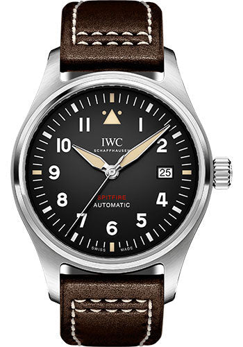 iwc-pilots-watch-automatic-spitfire-39-0-mm-stainless-steel-case-black-dial-brown-calfskin-strap-iw326803