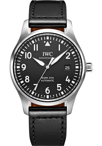 iwc-pilots-watch-mark-xviii-40-mm-stainless-steel-case-black-dial-black-calfskin-strap-iw327009