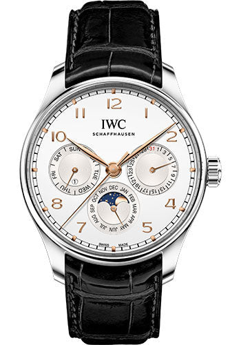 iwc-portugieser-perpetual-calendar-42-stainless-steel-case-silver-plated-dial-black-alligator-leather-strap-iw344203