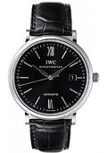 iwc-portofino-automatic-watch-40-mm-stainless-steel-case-black-dial-black-alligator-strap-iw356502