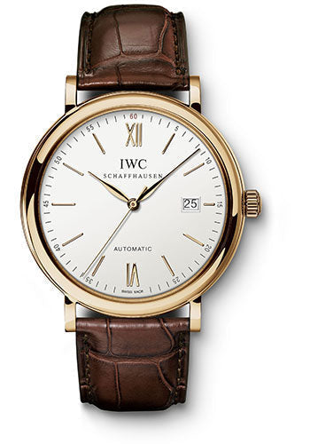 iwc-portofino-automatic-watch-40-mm-red-gold-case-silver-dial-dark-brown-alligator-strap-iw356504