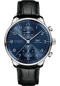 iwc-portugieser-chronograph-watch-41-0-mm-stainless-steel-case-blue-dial-black-alligator-strap-iw371606