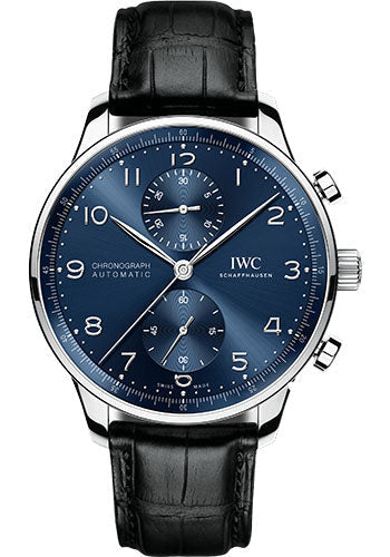iwc-portugieser-chronograph-watch-41-0-mm-stainless-steel-case-blue-dial-black-alligator-strap-iw371606