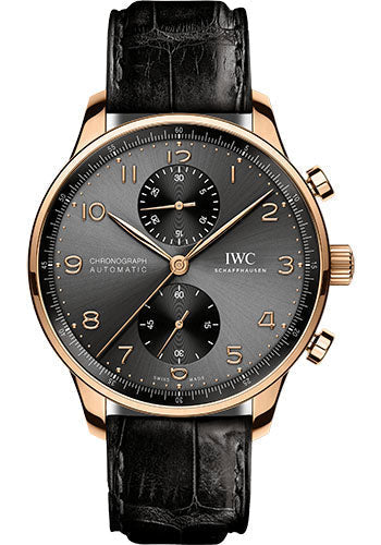 iwc-portugieser-chronograph-watch-41-0-mm-5n-gold-case-slate-dial-black-alligator-strap-iw371610