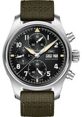 iwc-pilots-watch-chronograph-spitfire-41-0-mm-stainless-steel-case-black-dial-green-textile-strap-iw387901