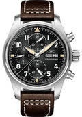 iwc-pilots-watch-chronograph-spitfire-41-0-mm-stainless-steel-case-black-dial-brown-calfskin-strap-iw387903