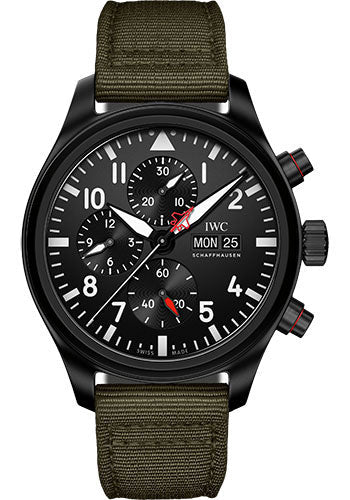 iwc-pilot-s-watch-chronograph-top-gun-edition-sfti-ceramic-case-black-dial-green-textile-strap-limited-edition-of-1500-iw389104