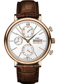 iwc-portofino-chronograph-watch-42-0-mm-5n-gold-case-silver-dial-dark-brown-alligator-strap-iw391025