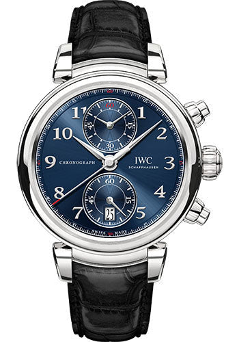iwc-da-vinci-chronograph-edition-laureus-sport-for-good-foundation-limited-edition-of-1500-watch-42-0-mm-stainless-steel-case-blue-dial-black-alligator-strap-iw393402