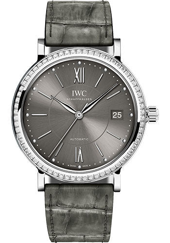 iwc-portofino-midsize-automatic-watch-37-mm-stainless-steel-case-grey-dial-grey-alligator-strap-iw458104