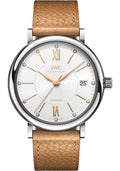 iwc-portofino-automatic-37-edition-net-a-porter-watch-stainless-steel-case-silver-plated-dial-beige-calfskin-strap-iw458120