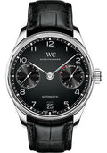iwc-portugieser-automatic-watch-42-3-mm-stainless-steel-case-black-dial-black-alligator-strap-iw500703