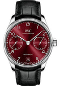 iwc-portugieser-automatic-stainless-steel-case-burgundy-dial-black-alligator-leather-strap-iw500714