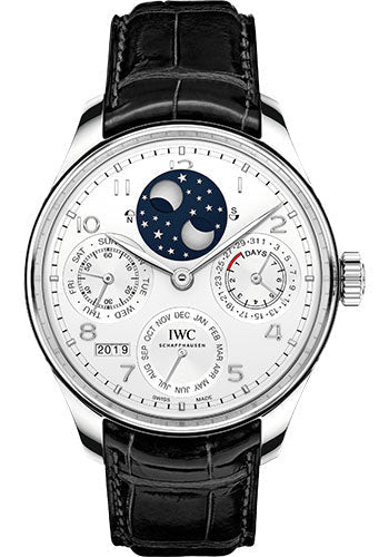 iwc-portugieser-perpetual-calendar-limited-edition-of-250-watch-44-2-mm-platinum-case-silver-dial-black-alligator-strap-iw503406