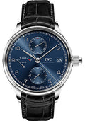 iwc-portugieser-hand-wound-monopusher-edition-laureus-sport-for-good-watch-46-0-mm-stainless-steel-case-blue-dial-black-alligator-strap-iw515301