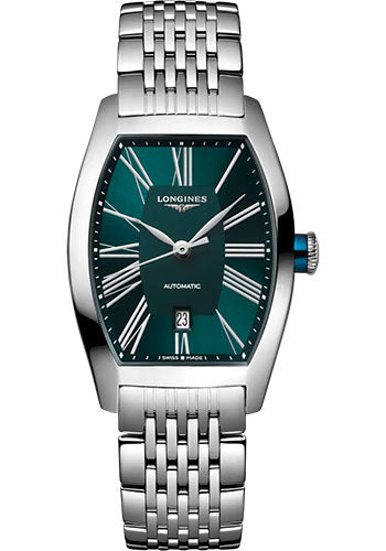 longines-evidenza-automatic-watch-26-00-x-30-6-mm-steel-case-petroleum-roman-dial-bracelet-l2-142-4-60-6