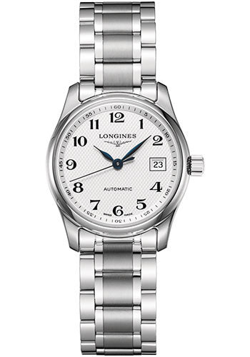 longines-master-collection-watch-29-mm-steel-case-silver-barleycorn-arabic-dial-bracelet-l2-257-4-78-6