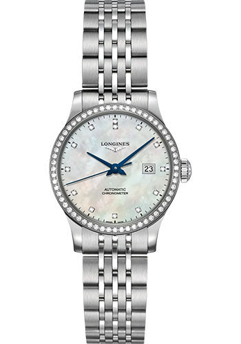 longines-record-collection-automatic-watch-30-mm-steel-diamond-case-white-mother-of-pearl-diamond-dial-bracelet-l2-321-0-87-6