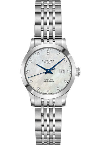 longines-record-collection-watch-30-mm-steel-case-white-mother-of-pearl-diamond-dial-bracelet-l2-321-4-87-6