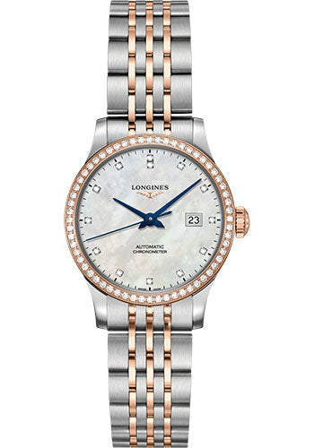 longines-record-collection-watch-30-mm-steel-and-18k-pink-gold-diamond-case-white-mother-of-pearl-diamond-dial-steel-and-18k-pink-gold-cap-200-bracelet-l2-321-5-89-7