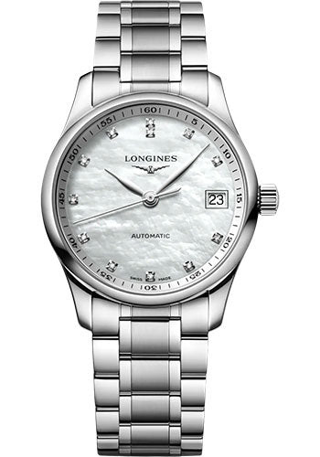 longines-master-collection-automatic-watch-34-mm-steel-case-white-mother-of-pearl-diamond-dial-bracelet-l2-357-4-87-6