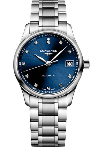 longines-master-collection-automatic-watch-34-mm-steel-case-blue-diamond-dial-bracelet-l2-357-4-97-6