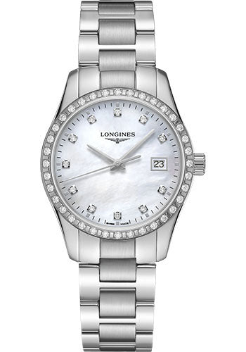 longines-conquest-classic-quartz-watch-34-mm-steel-diamond-case-white-mother-of-pearl-diamond-dial-bracelet-l2-386-0-87-6