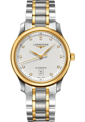 longines-master-collection-watch-38-5-mm-steel-and-yellow-gold-cap-200-case-silver-barleycorn-diamond-dial-bracelet-l2-628-5-77-7