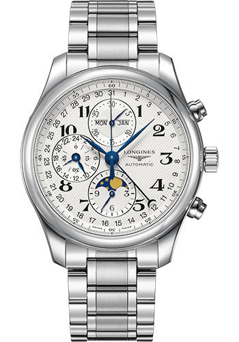 longines-master-collection-moon-phase-chronograph-small-seconds-watch-42-mm-steel-case-silver-barleycorn-arabic-dial-bracelet-l2-773-4-78-6