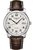 longines-master-collection-watch-40-mm-steel-case-silver-barleycorn-arabic-dial-brown-alligator-strap-l2-793-4-78-3