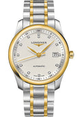 longines-master-collection-watch-40-mm-steel-and-yellow-gold-cap-200-case-silver-barleycorn-diamond-dial-bracelet-l2-793-5-97-7
