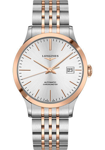 longines-record-collection-watch-40-mm-steel-and-18k-pink-gold-cap-200-case-silver-dial-bracelet-l2-821-5-72-7