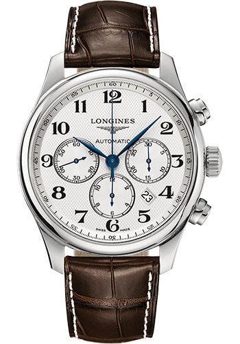 longines-master-collection-chronograph-small-seconds-watch-44-mm-steel-case-silver-barleycorn-arabic-dial-brown-alligator-strap-l2-859-4-78-3
