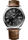 longines-master-collection-automatic-watch-42-mm-steel-case-black-roman-dial-brown-alligator-leather-strap-l2-893-4-59-2