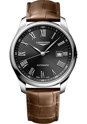 longines-master-collection-automatic-watch-42-mm-steel-case-black-roman-dial-brown-alligator-leather-strap-l2-893-4-59-2