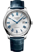 longines-master-collection-automatic-watch-42-mm-steel-case-silver-roman-dial-blue-alligator-strap-l2-893-4-79-2