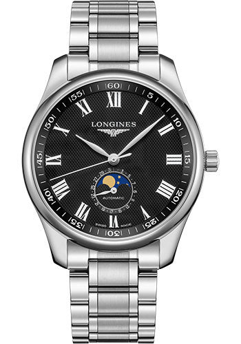 longines-master-collection-moon-phase-watch-42-mm-steel-case-black-barleycorn-roman-dial-bracelet-l2-919-4-51-6