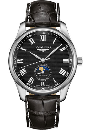 longines-master-collection-moon-phase-watch-42-mm-steel-case-black-barleycorn-roman-dial-black-alligator-strap-l2-919-4-51-7